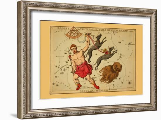 Bootes Canes Venatici, Coma Berenices, and Quadrans Muralis-Aspin Jehosaphat-Framed Art Print