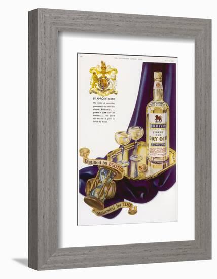 Booth's Finest Old Dry Gin - by Appointment-null-Framed Photographic Print