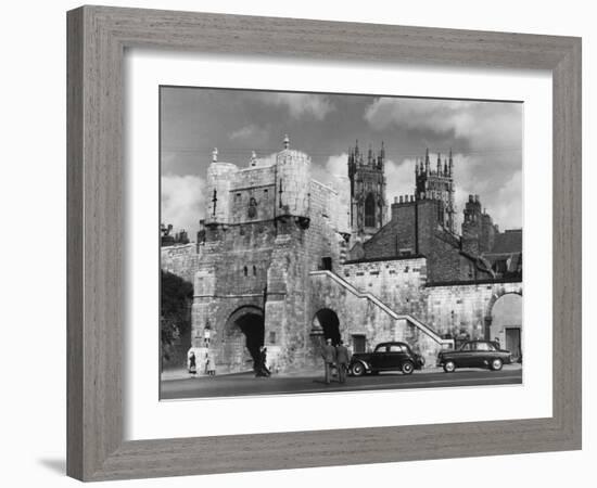 Bootham Bar, the Old West Gate to the City of York, Yorkshire, England-null-Framed Photographic Print