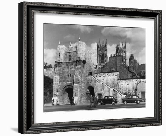 Bootham Bar, the Old West Gate to the City of York, Yorkshire, England-null-Framed Photographic Print