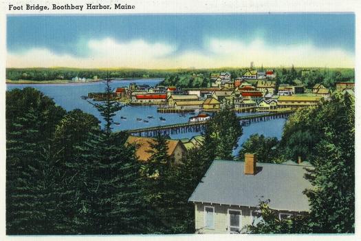 Footbridge in Boothbay Harbor, Maine