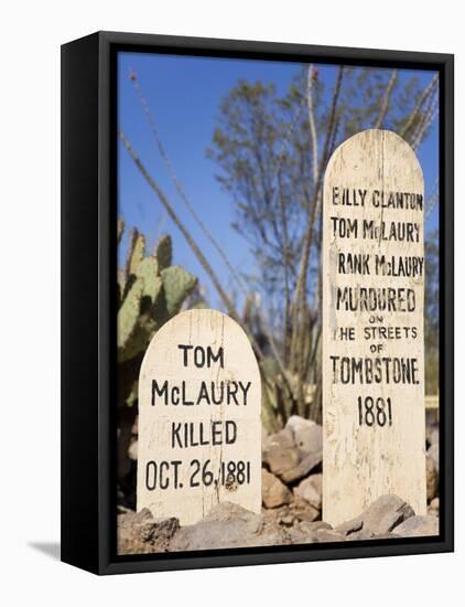 Boothill Graveyard, Tombstone, Cochise County, Arizona, United States of America, North America-Richard Cummins-Framed Premier Image Canvas