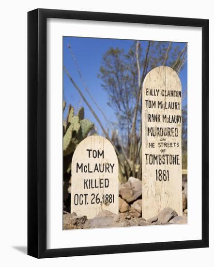 Boothill Graveyard, Tombstone, Cochise County, Arizona, United States of America, North America-Richard Cummins-Framed Photographic Print