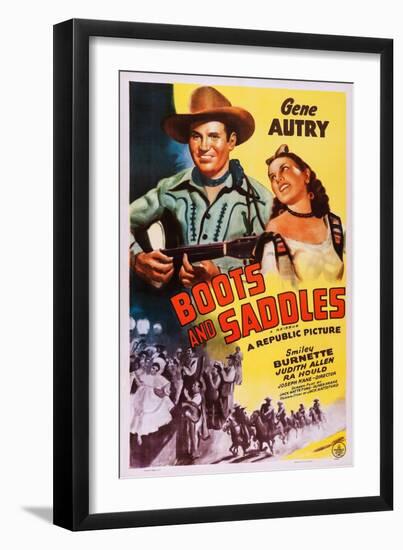 Boots and Saddles-null-Framed Art Print