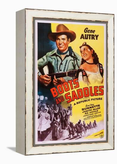 Boots and Saddles-null-Framed Stretched Canvas