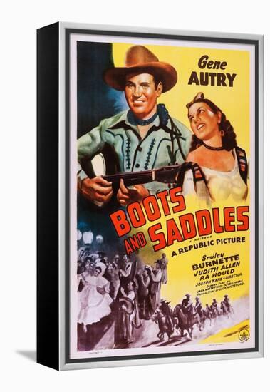 Boots and Saddles-null-Framed Stretched Canvas