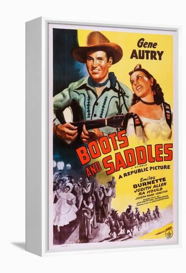 Boots and Saddles-null-Framed Stretched Canvas