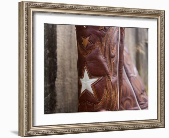 Boots with Star-Sisa Jasper-Framed Art Print