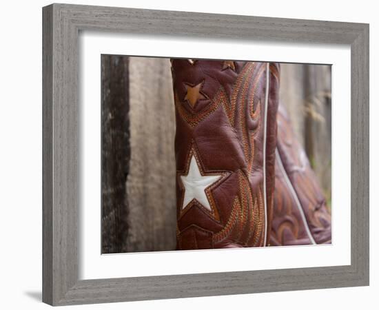 Boots with Star-Sisa Jasper-Framed Art Print