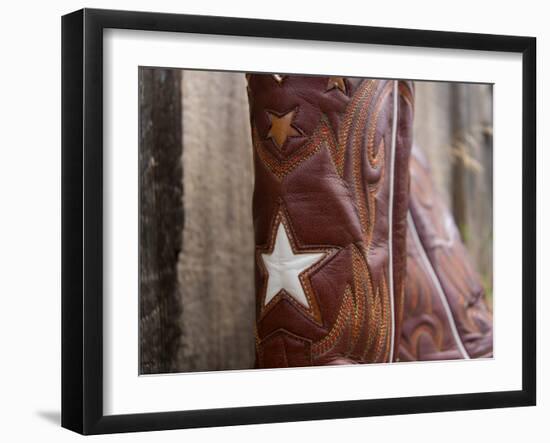 Boots with Star-Sisa Jasper-Framed Art Print