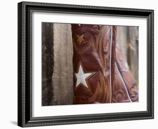 Boots with Star-Sisa Jasper-Framed Art Print