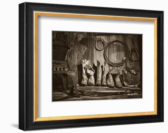 Boots-Barry Hart-Framed Art Print