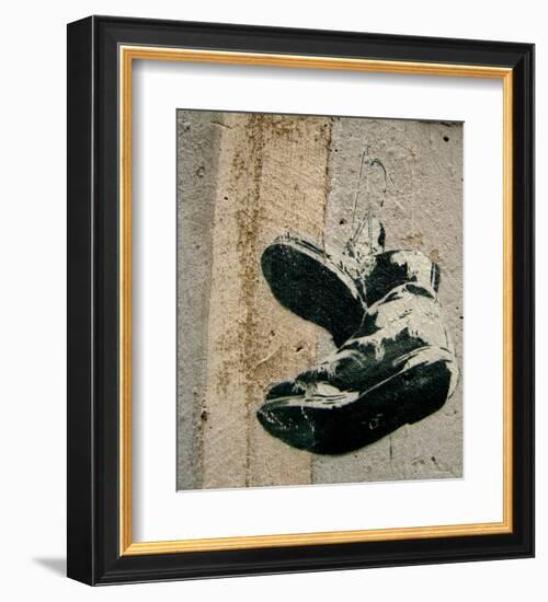 Boots-Banksy-Framed Giclee Print