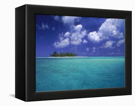 Bora Bora Lagoon, Pacific Islands-Mitch Diamond-Framed Premier Image Canvas