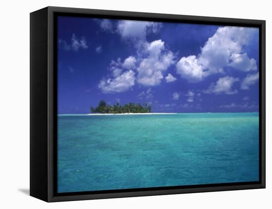 Bora Bora Lagoon, Pacific Islands-Mitch Diamond-Framed Premier Image Canvas