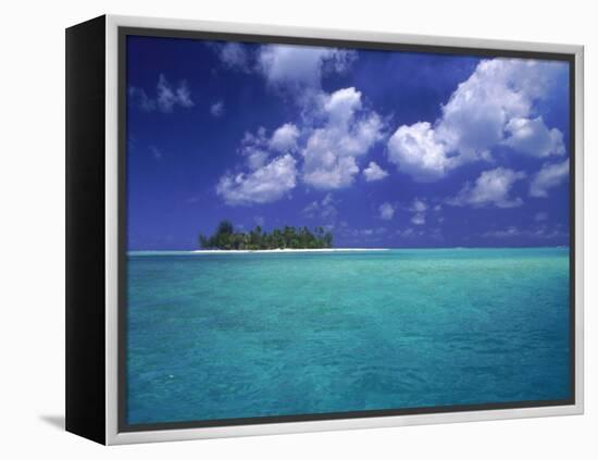 Bora Bora Lagoon, Pacific Islands-Mitch Diamond-Framed Premier Image Canvas