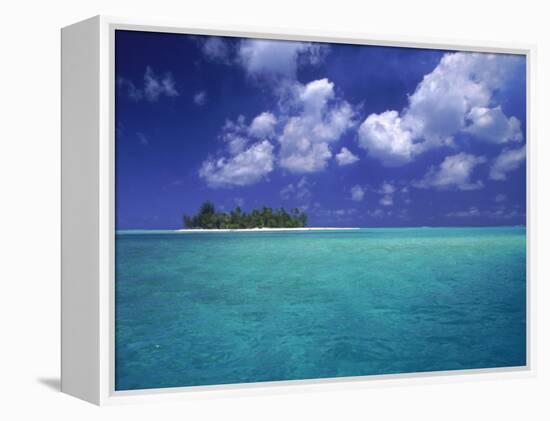 Bora Bora Lagoon, Pacific Islands-Mitch Diamond-Framed Premier Image Canvas