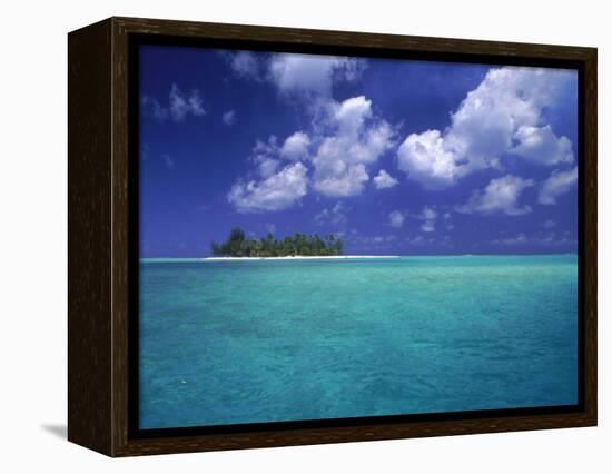 Bora Bora Lagoon, Pacific Islands-Mitch Diamond-Framed Premier Image Canvas