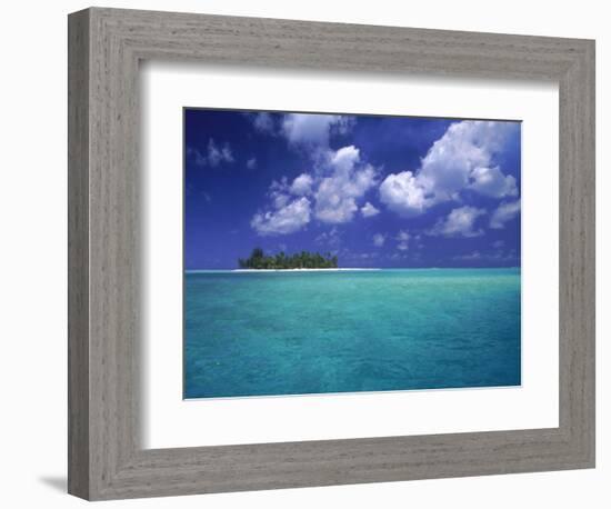 Bora Bora Lagoon, Pacific Islands-Mitch Diamond-Framed Photographic Print