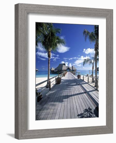 Bora Bora Nui Resort, Bora Bora, French Polynesia-Walter Bibikow-Framed Photographic Print