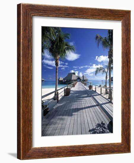 Bora Bora Nui Resort, Bora Bora, French Polynesia-Walter Bibikow-Framed Photographic Print