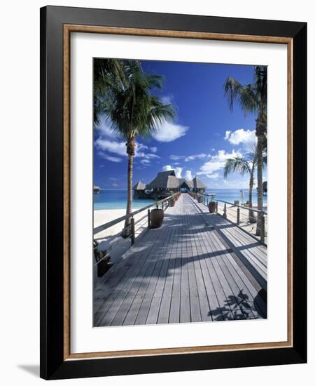 Bora Bora Nui Resort, Bora Bora, French Polynesia-Walter Bibikow-Framed Photographic Print