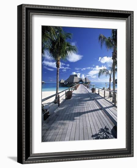 Bora Bora Nui Resort, Bora Bora, French Polynesia-Walter Bibikow-Framed Photographic Print