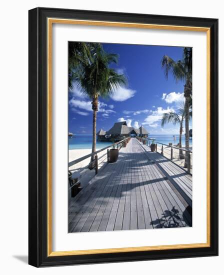 Bora Bora Nui Resort, Bora Bora, French Polynesia-Walter Bibikow-Framed Photographic Print