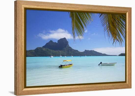 Bora Bora, Society Islands, French Polynesia-Ian Trower-Framed Premier Image Canvas