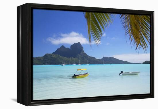 Bora Bora, Society Islands, French Polynesia-Ian Trower-Framed Premier Image Canvas