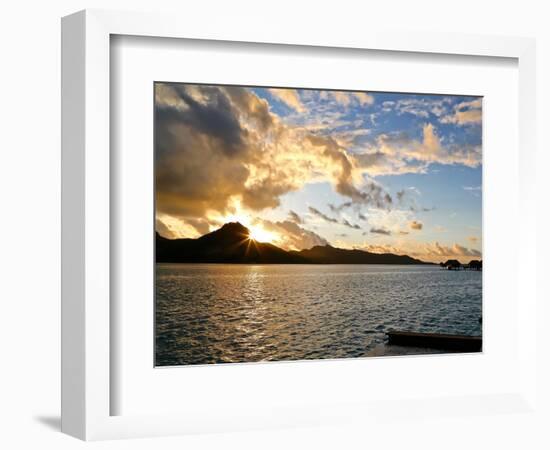 Bora Bora Sunset, 2015-null-Framed Photographic Print