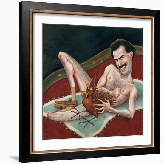 Borat, 2006 (Acrylic on Illustration Board)-Anita Kunz-Framed Giclee Print