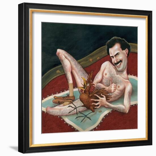 Borat, 2006 (Acrylic on Illustration Board)-Anita Kunz-Framed Giclee Print