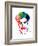 Borat Watercolor-Lora Feldman-Framed Art Print