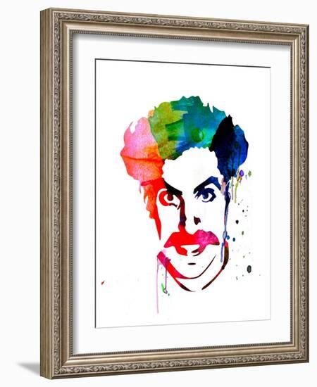 Borat Watercolor-Lora Feldman-Framed Art Print