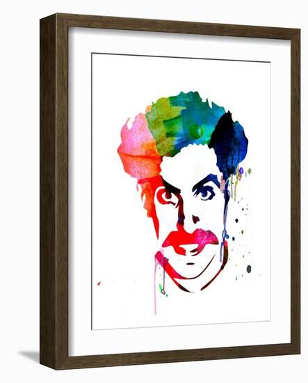 Borat Watercolor-Lora Feldman-Framed Art Print