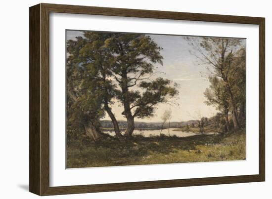 Bord De Loing, 1891 (Oil on Canvas)-Henri-Joseph Harpignies-Framed Giclee Print
