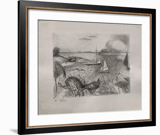 Bord De Mer-Jacques Lestrille-Framed Limited Edition