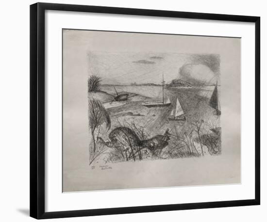 Bord De Mer-Jacques Lestrille-Framed Limited Edition