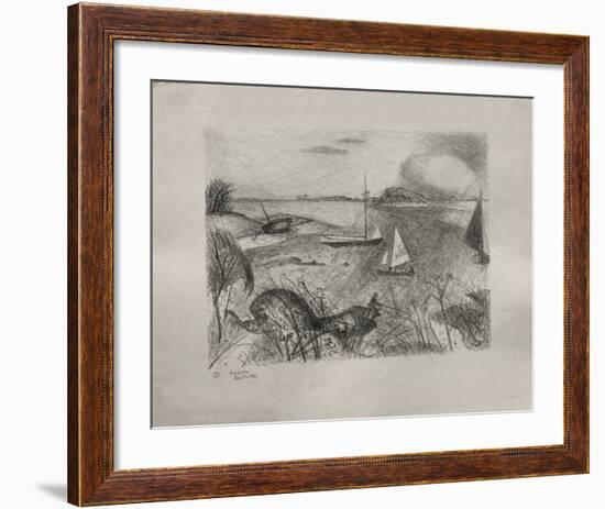 Bord De Mer-Jacques Lestrille-Framed Limited Edition