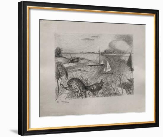 Bord De Mer-Jacques Lestrille-Framed Limited Edition