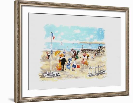 Bord De Plage-Urbain Huchet-Framed Limited Edition