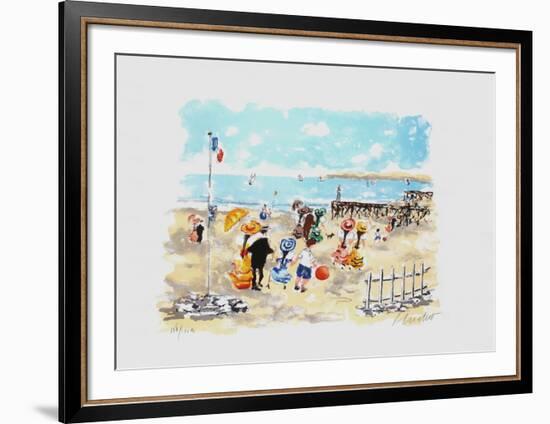 Bord De Plage-Urbain Huchet-Framed Limited Edition