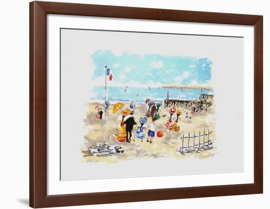 Bord De Plage-Urbain Huchet-Framed Limited Edition