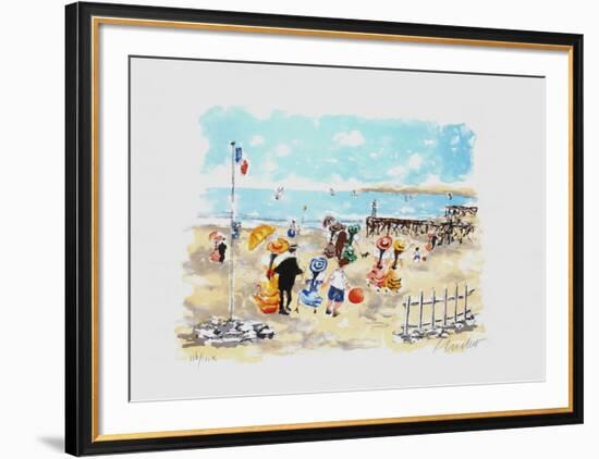 Bord De Plage-Urbain Huchet-Framed Limited Edition