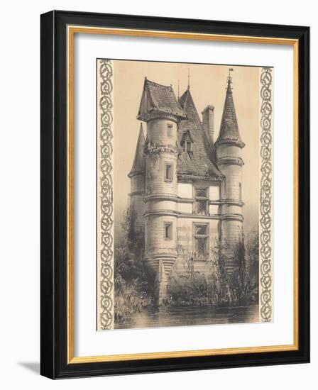 Bordeaux Chateau I-Louis Fermin Cassas-Framed Premium Giclee Print