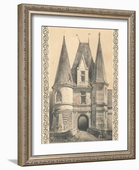 Bordeaux Chateau II-Louis Fermin Cassas-Framed Premium Giclee Print