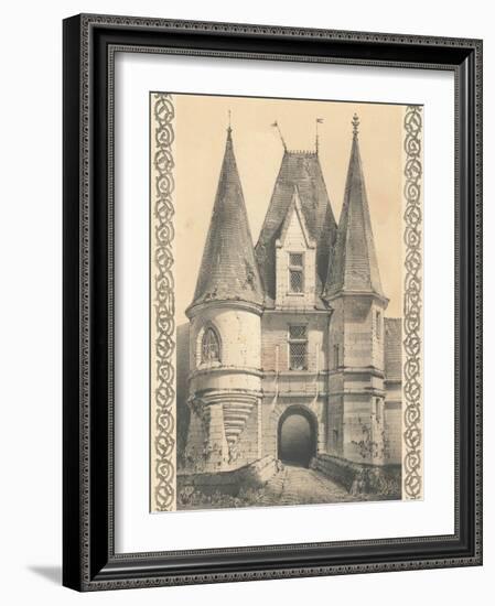 Bordeaux Chateau II-Louis Fermin Cassas-Framed Premium Giclee Print