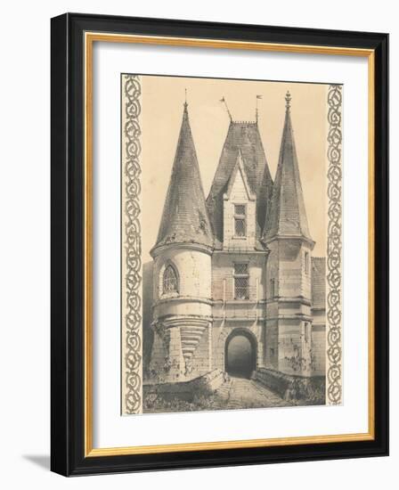 Bordeaux Chateau II-Louis Fermin Cassas-Framed Premium Giclee Print