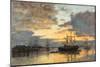 Bordeaux, in the Harbor, 1880-Eugène Boudin-Mounted Giclee Print